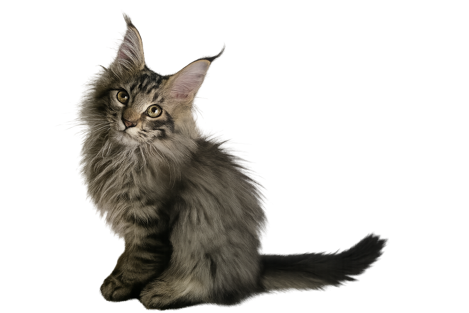 Beautiful polydactyl Maine Coon cat